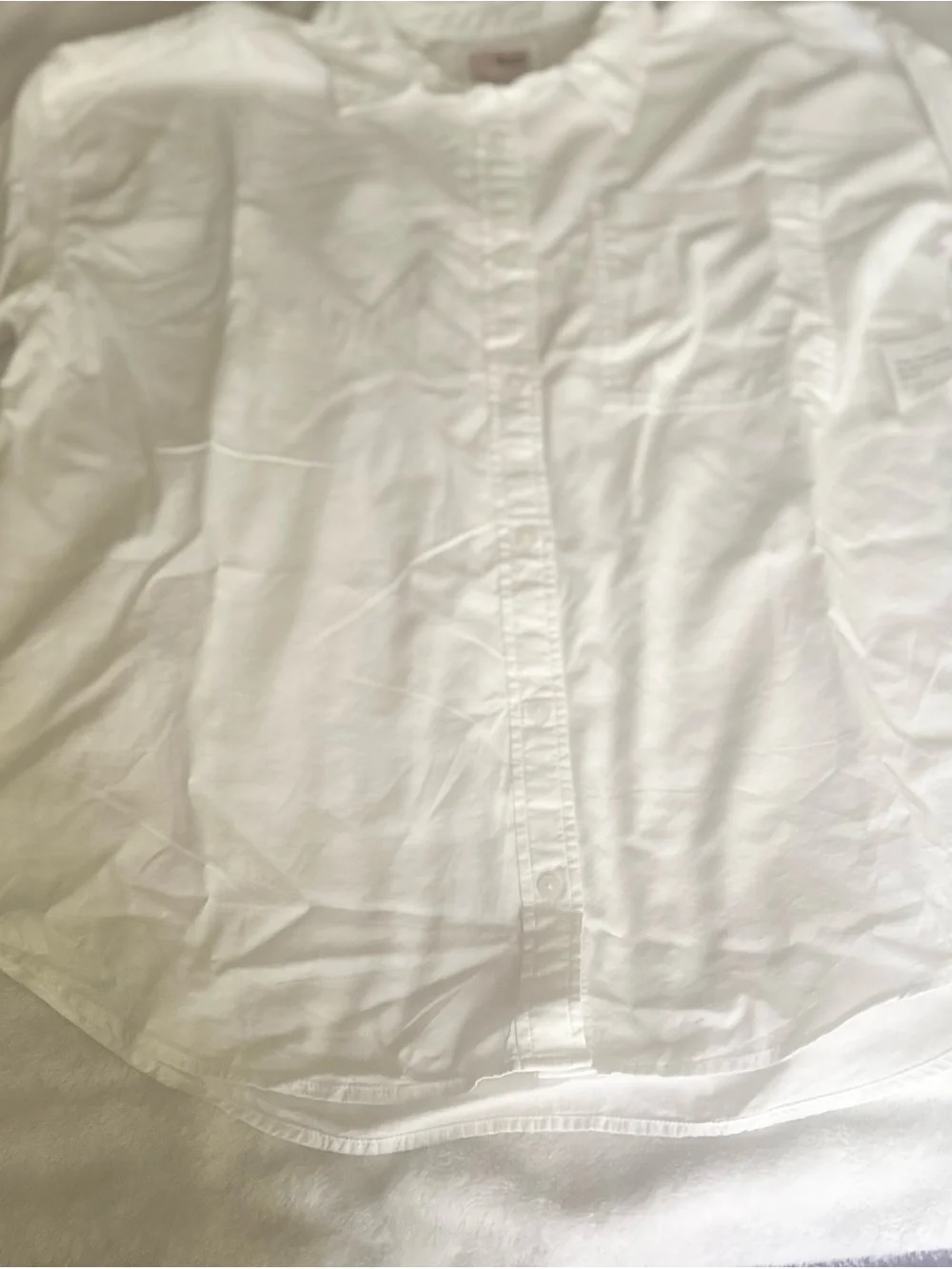 SO White Womens Casual Button-Down Shirt